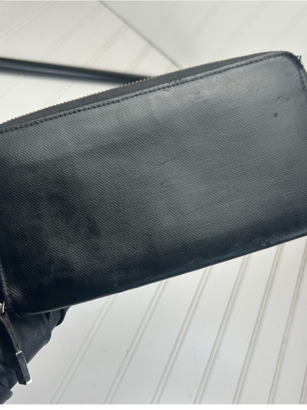 Rehab wallet, Dior Black Leather Zip-Around Wallet. - Picture 14 of 15